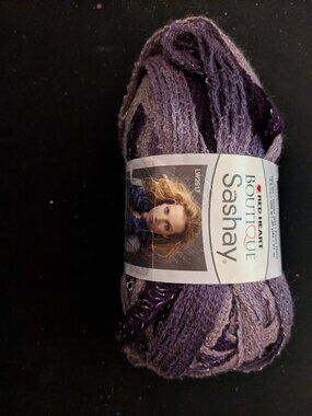 Red Heart Boutique Sashay Metallic Yarn "Boogie" 1960 - Lot 228 Discontinued